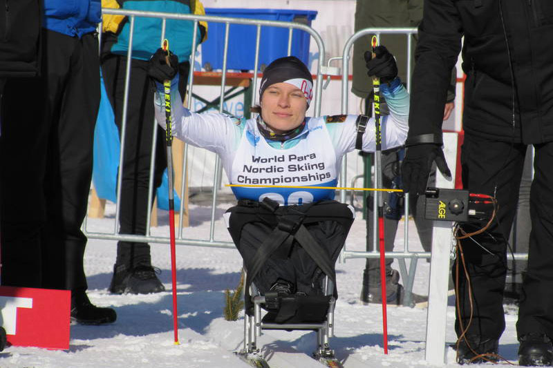 Anja Wicker bei der Weltmeisterschaft in Finsterau Anja Wicker bei der Weltmeisterschaft in Finsterau